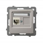 Gniazdo komputerowe pojedyncze RJ45, kat.6, ekranowane Kaszmir Ospel As