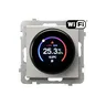 Regulator temperatury Wi-Fi Ospel Sonata RTE-1R/m/82 z wyświetlaczem pokazującym 25.3°C i 46% wilgotności.