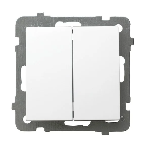 Łącznik podwójny, świecznikowy Biały As - ŁP-2G/m/00