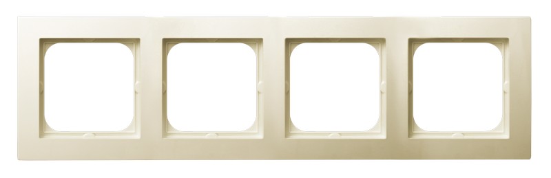 Ramka poczwórna Ecru As - R-4G/27