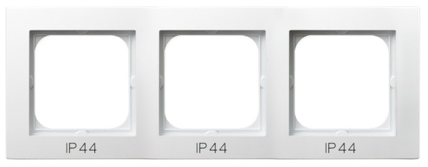 Ramka potrójna do zestawów IP-44 Biały As - RH-3G/00