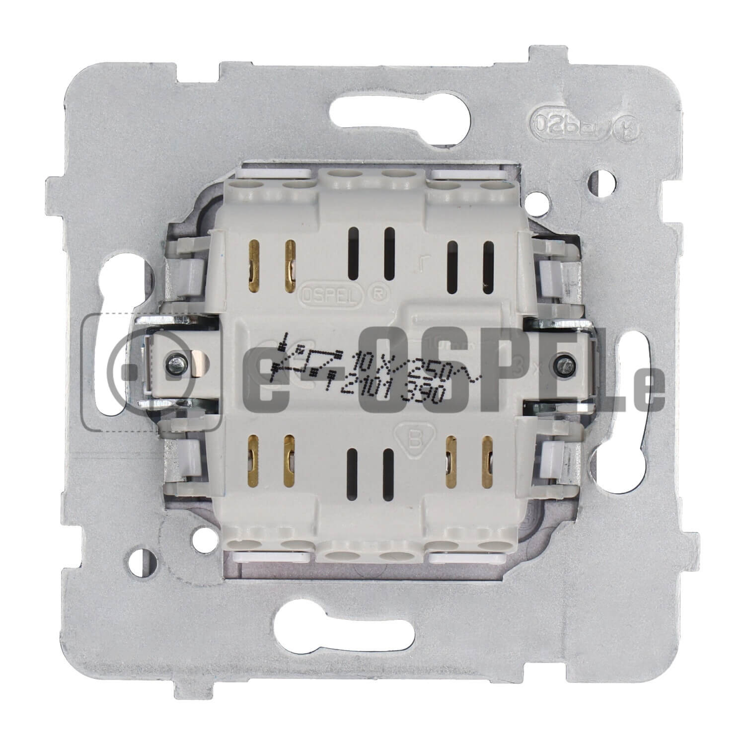 Łącznik podwójny, świecznikowy Srebrny Ospel Aria - ŁP-2U/m/18 - e