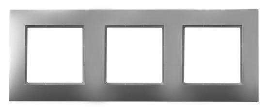 Ramka potrójna Srebrny Aria - R-3U/18