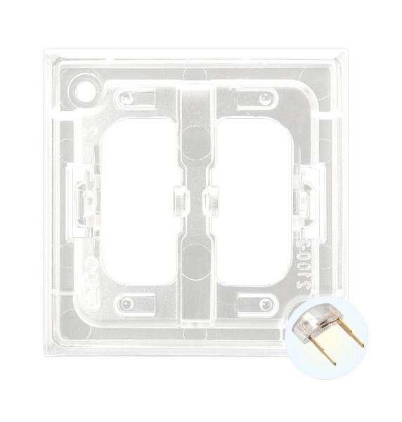 Zespół podświetlenia LED do łączników, biały Aria - ZP-2UB