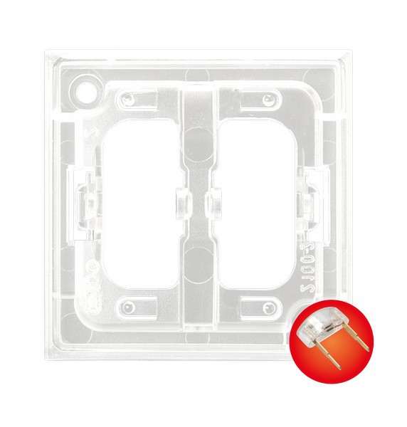 Zespół podświetlenia LED do łączników, czerwony Aria - ZP-2UC