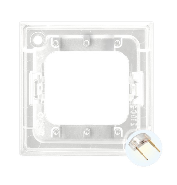 Zespół podświetlenia LED do łączników potrójnych, biały Aria - ZP-4UB
