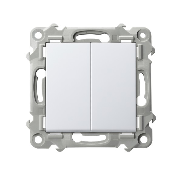 Łącznik podwójny, świecznikowy Biały Szafir - ŁP-2Z/m/00