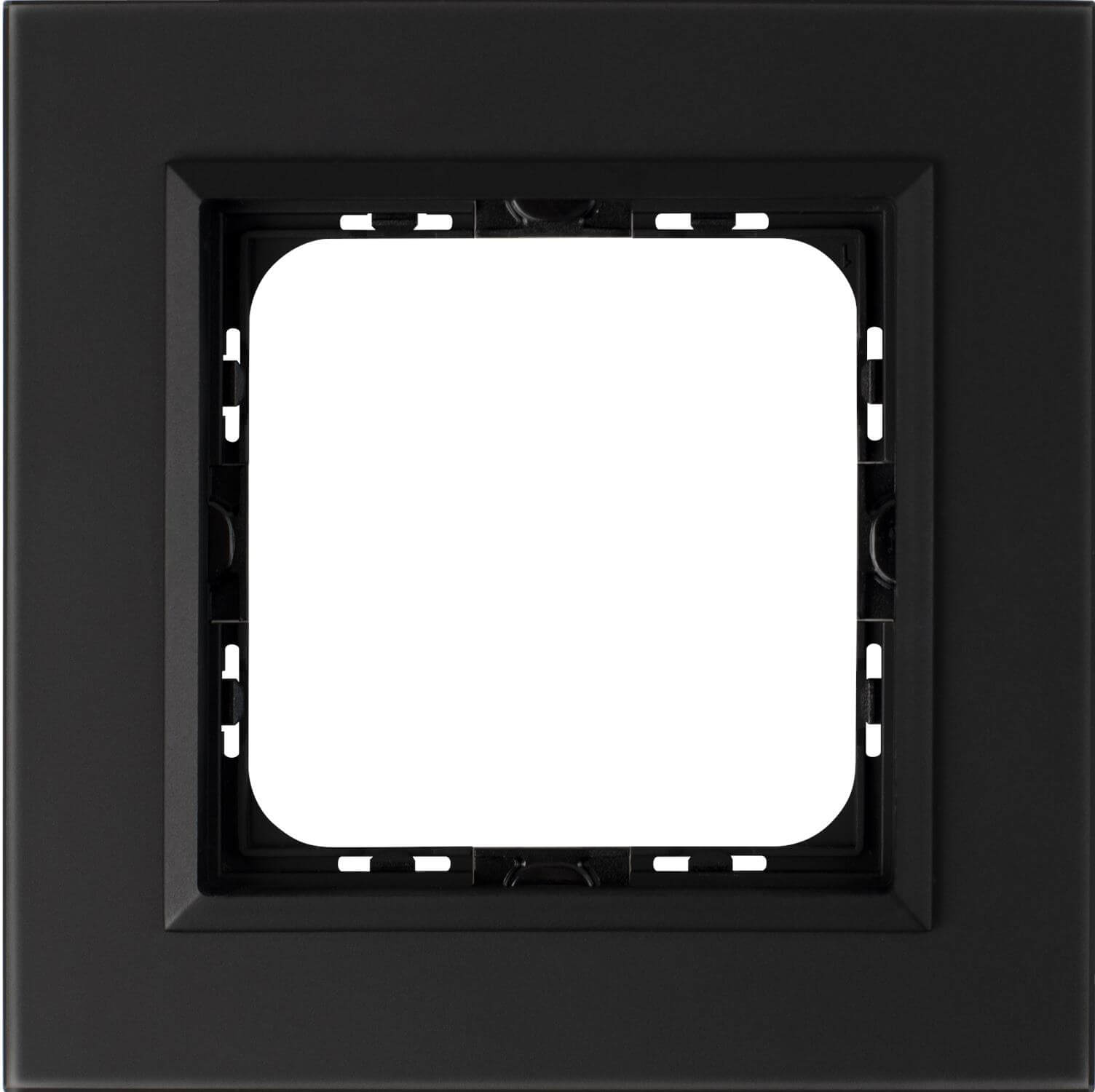 Ramka pojedyncza Czarne Szkło Szronione 4mm Sonata Prestige - R-1RGC/79/33