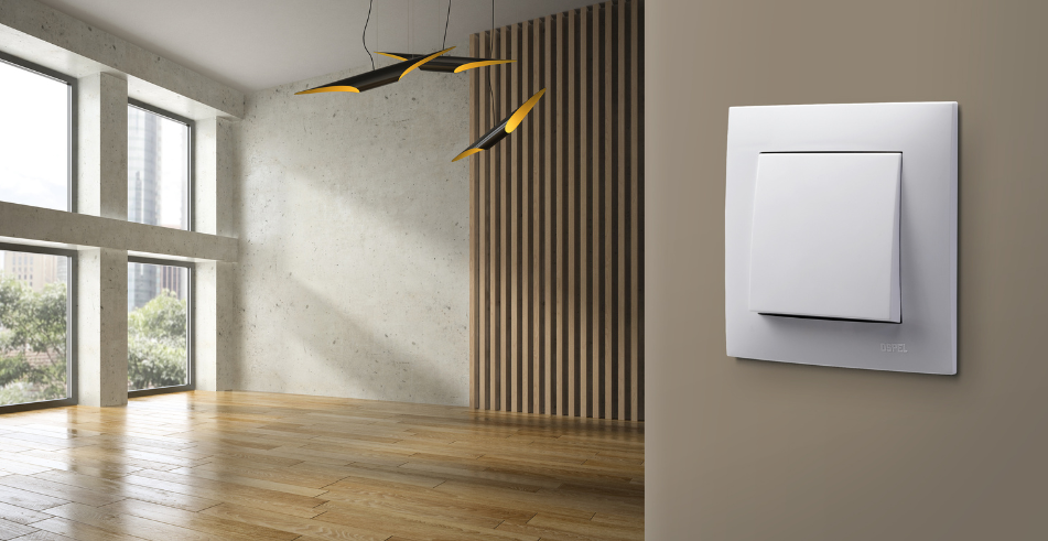 Biały osprzęt Ospel Szafir