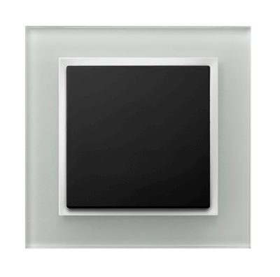 Ospel Impresja Czarny Metalik + białe szkło